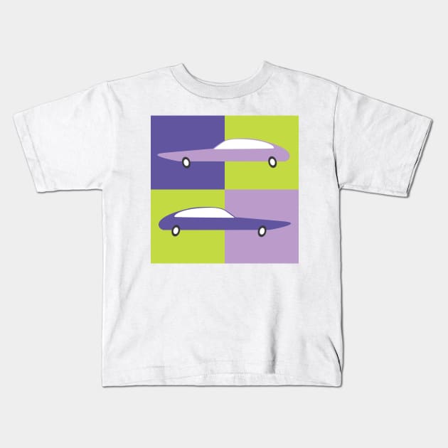 Cool Cars Kids T-Shirt by JDoughtyDesigns